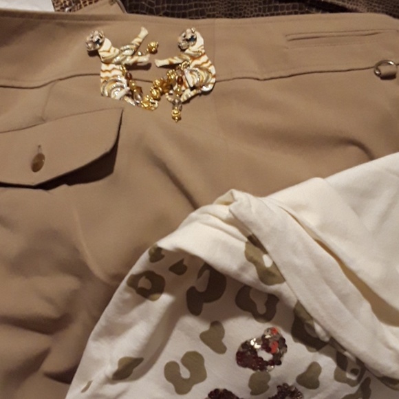 Cache a gorgeous camel pants size 14 - Picture 2 of 4